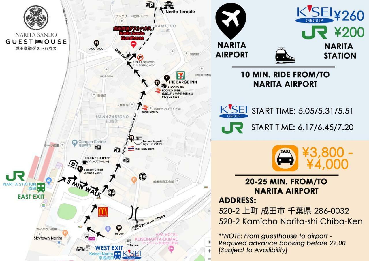 Narita Sando Guesthouse Dış mekan fotoğraf